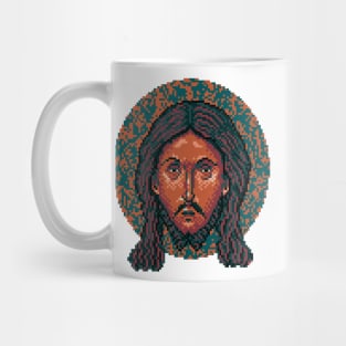 Icon of Christ 16bit - Pixel Art Action Mug